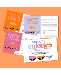 Carte cadeau Direct et Culottée : Offrez une culotte menstruelle, un cadeau qui a du sens!